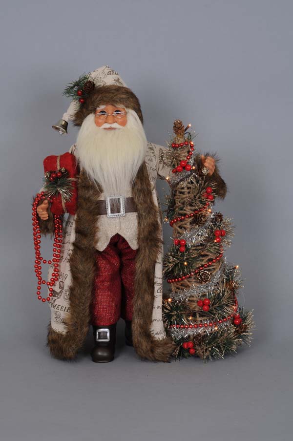 Karen Didion Originals The Lighted Woodland Elegance Santa New